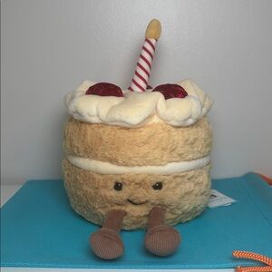 Authentic US Seller Jellycat Amuseables Birthday Cake / NWT WITH DUST BAG